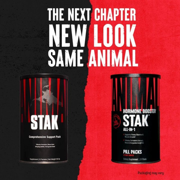 Комплекс стимуляторов мышечного роста, Universal Nutrition, Animal Stak - 21 пак