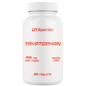 L-Триптофан (прекурсор серотоніну), Sporter, L-Tryptophan 500 мг - 90 таб